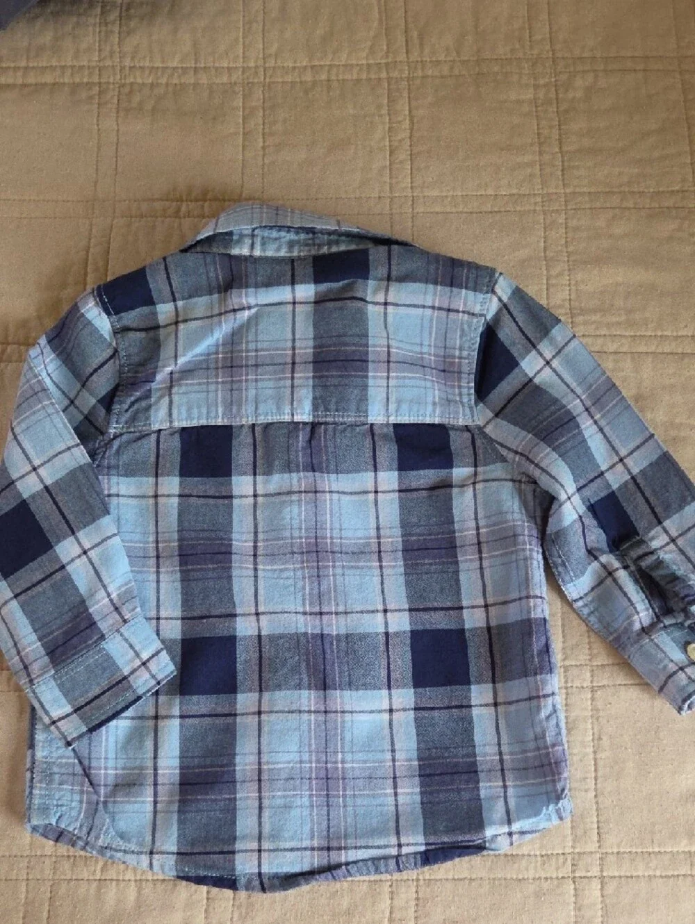 OshKosh B'gosh Blue Plaid Button-Down Shirt